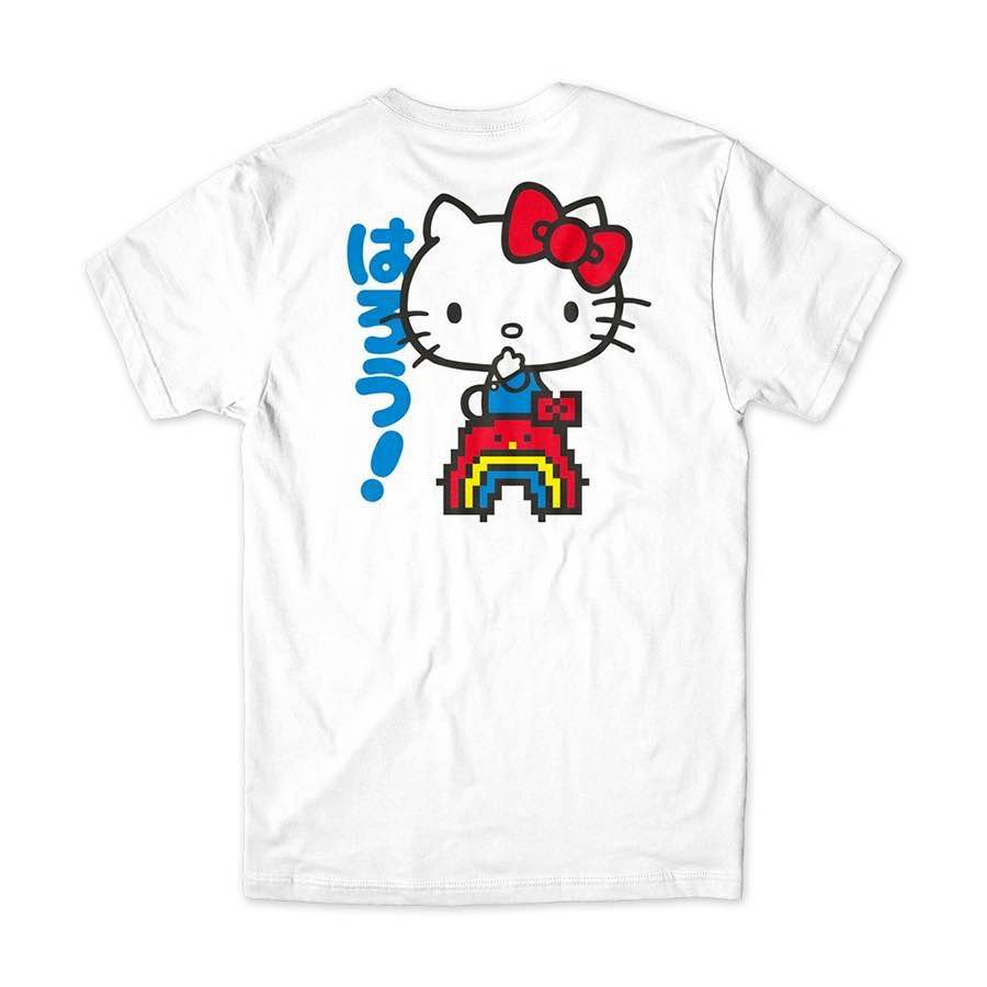 Girl Sanrio Hello Kitty Rainbow TShirt White SoCal