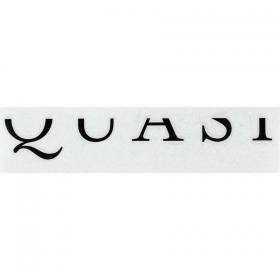 Quasi Q Vinyl Sticker - 8.5" x 2" - Assorted Colors