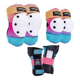Triple 8 Saver 3-Pack Pad Set - Sunset